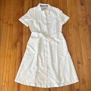 NWT Vineyard Vines Womens Westerly Tie-Front Linen Dress